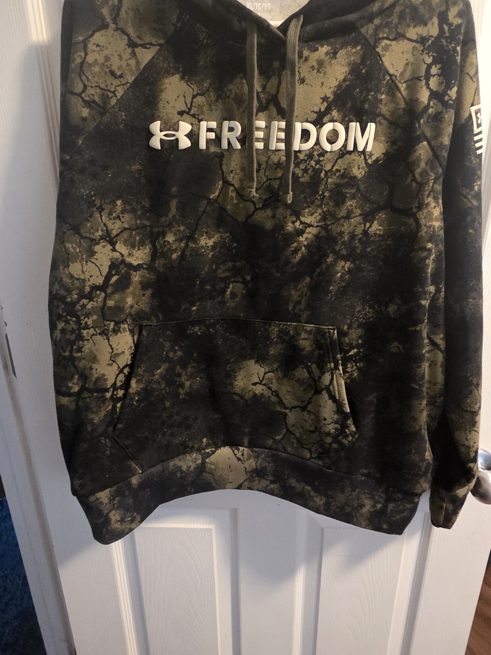 Under Armour Womens XL Freedom Camo Hoodie - Olive/Black
